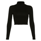 Hollow Slim-fit Lace-up Long-sleeved Top Bottoming Shirt variant CJLS118759401AZ|CJLS118759402BY|CJLS118759403CX