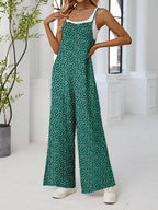 Full Size Floral Print Wide Leg Spaghetti Strap Overalls (15)