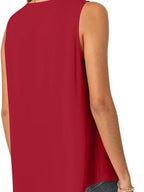 Full Size V-neck Sleeveless Tank Top Plus (3)