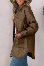 Snap Down Collared Winter Coat (8)