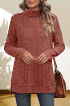 Turtleneck High Low Top (27)