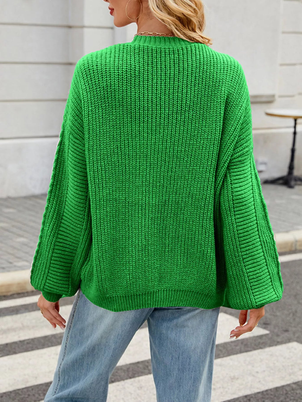 Cable Knit Button-up Cardigan (21)