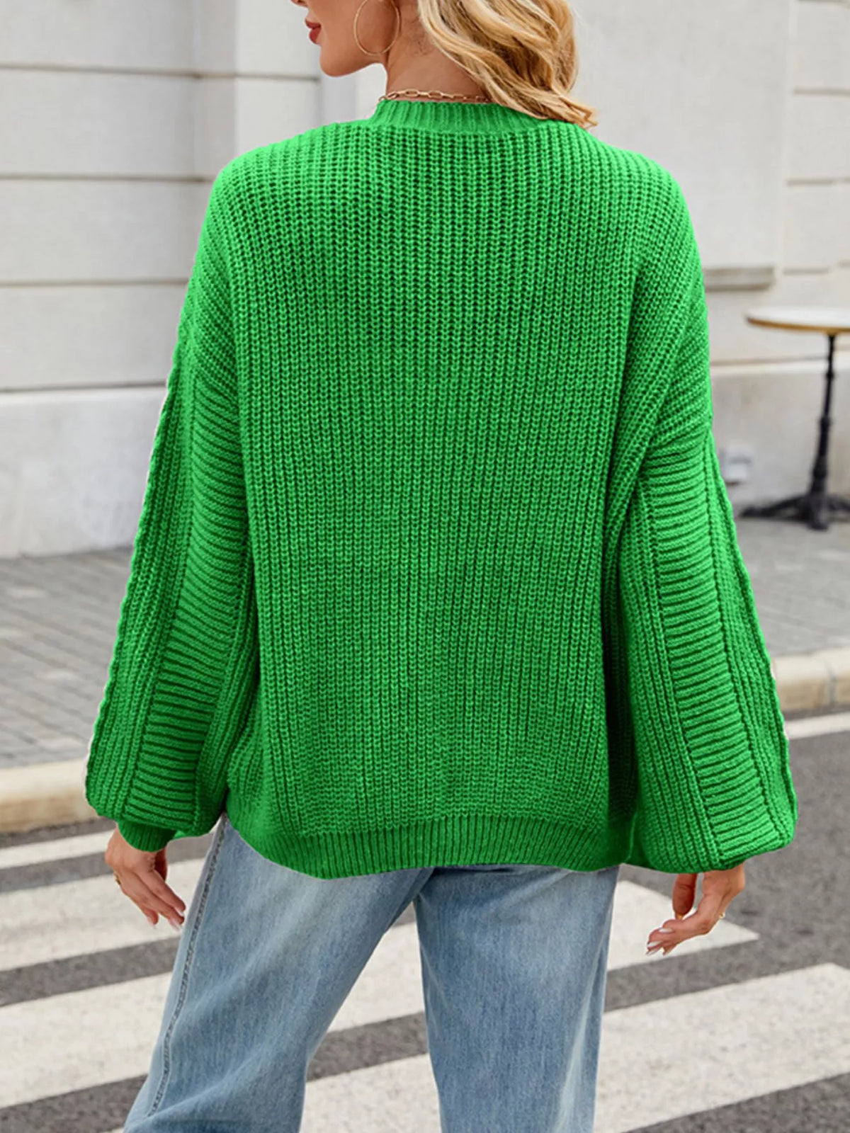 Cable Knit Button-up Cardigan (21)