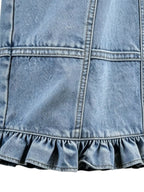 Full Size High-waisted Wide-leg Ruffle Hem Jeans Plus (3)