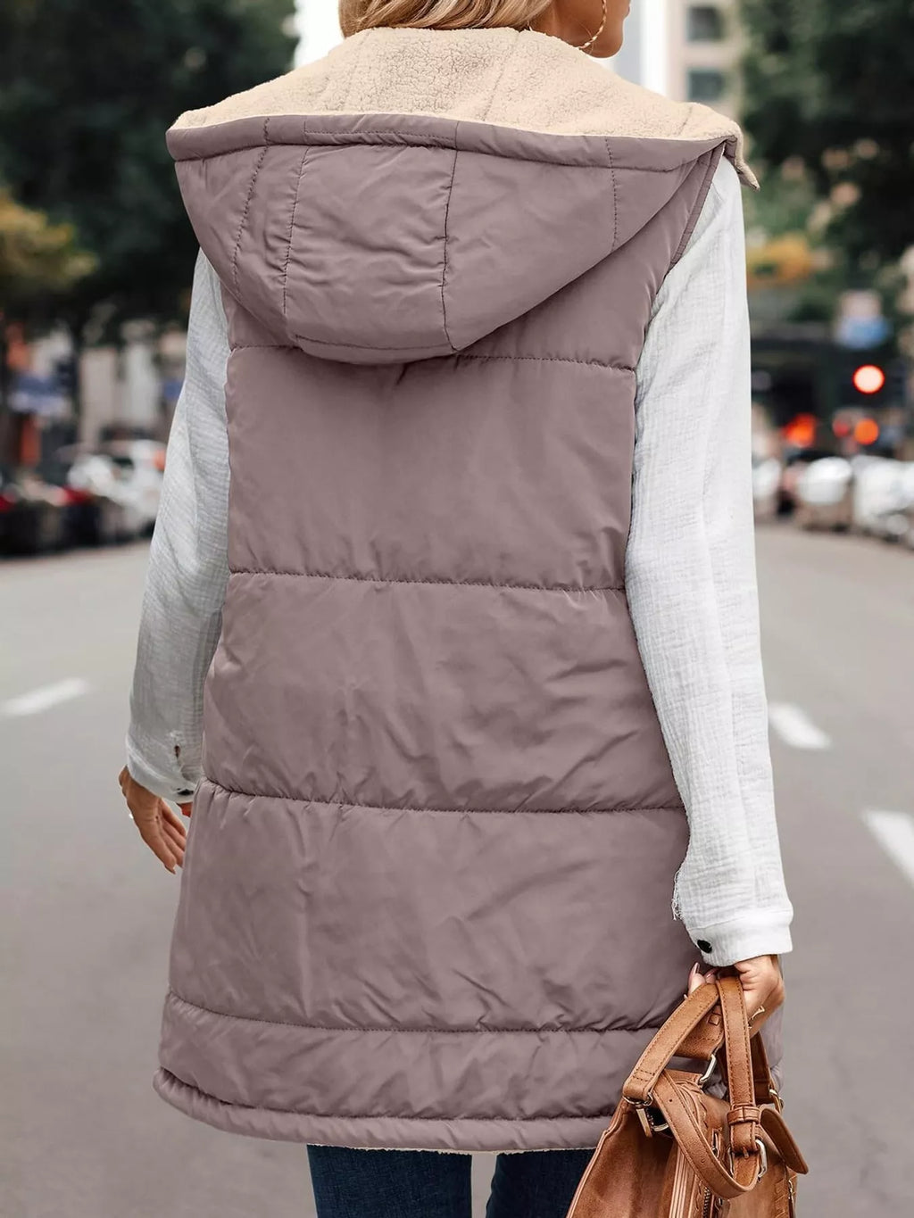 Full Size Hooded Sherpa-lined Puffer Vest Coat Plus (23)
