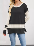 Block Side Slit Sweater (11)