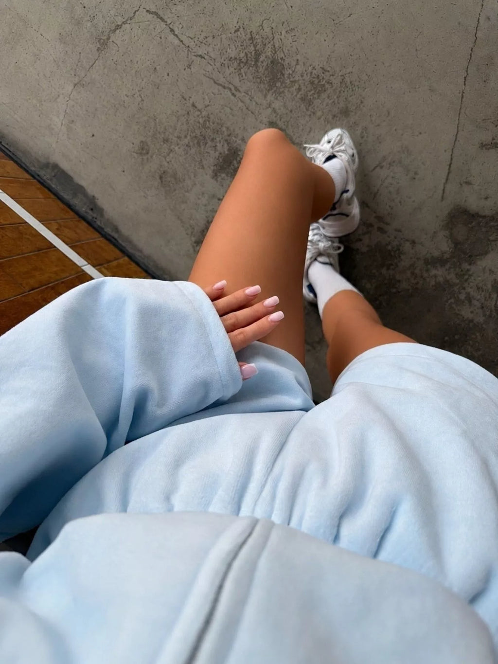 Long Sleeve Zip-up Hoodie Shorts Set (16)