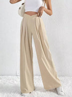 Pleated Wide Leg Pants (2)