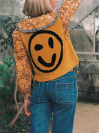 Smiley Round Neck Sweater Vest (3)