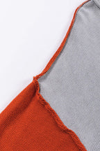 Contrast Round Neck Dropped Shoulder Sweater (19)