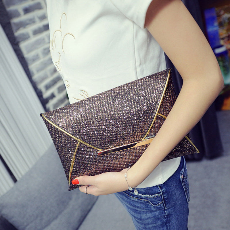 Sequin Glitter Clutch photo 6