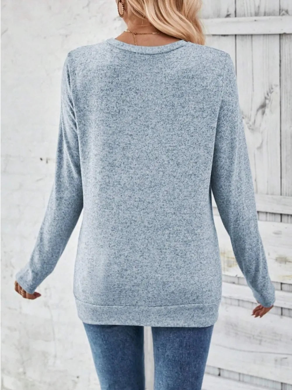 Round Neck Long Sleeve T-shirt (11)