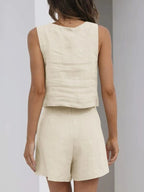 Square Neck Tank Shorts Set (16)