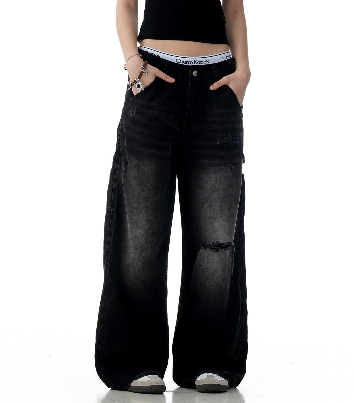 American Retro Tattered Jeans photo 3