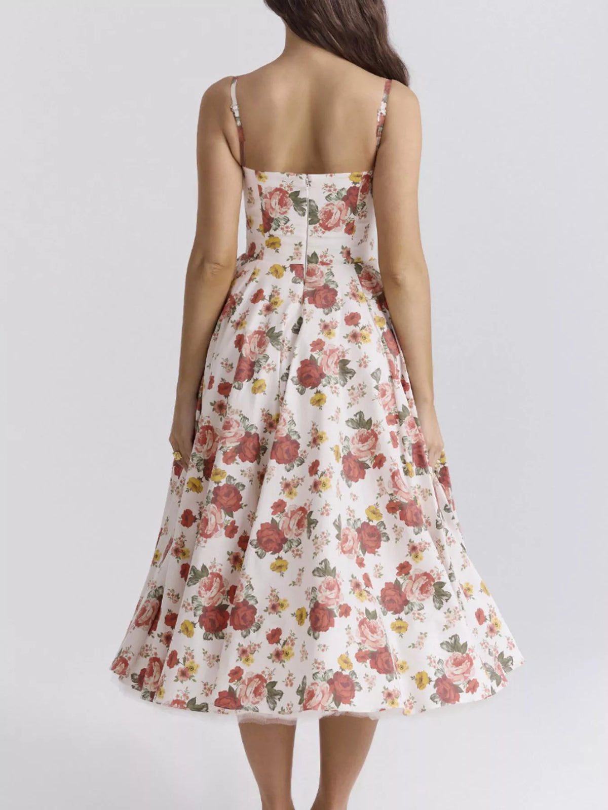 Sweetheart Neck A-line Midi Dress (19)