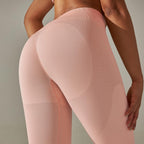 Seamless Peach Hip Breathable Sports Yoga Pants photo 9