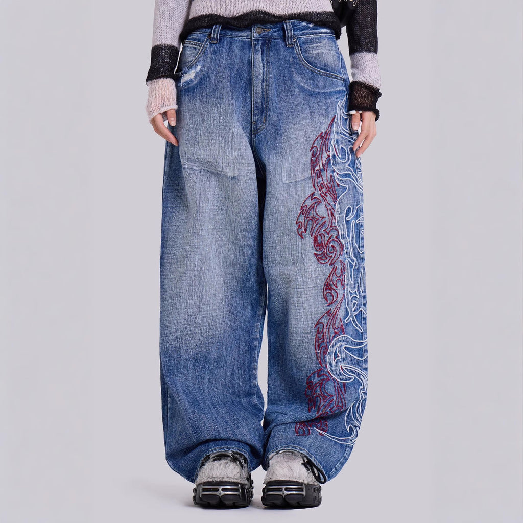 Jeans Wide Leg Pants Loose Trousers photo 1