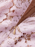 Lace Short Sleeve Mermaid Dress (17)