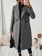 Lapel Collar Longline Coat (14)