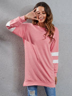 Full Size Striped Round Neck Long Sleeve T-shirt (19)
