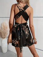 Crisscross Back Printed Romper (2)