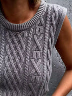 Cable Knit Sweater Vest (2)