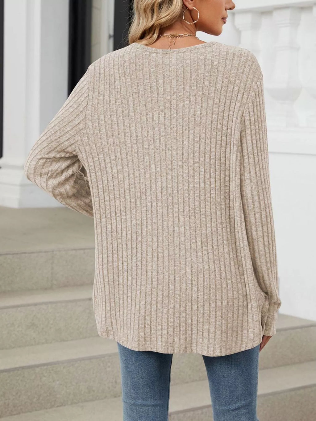 Ribbed Button-up Cardigan (12)