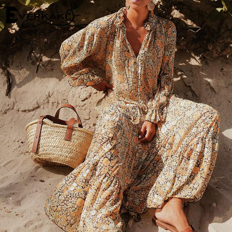 V-neck Print Dress photo 2