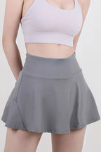 High Waist Pleated Active Skirt (9)