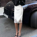 Lace-patchwork Midi Skirt photo 2