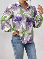 Floral Print Long Sleeve Shirt (20)