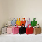 Casual Embossed Candy-colored Shoulder Messenger Bag photo 4