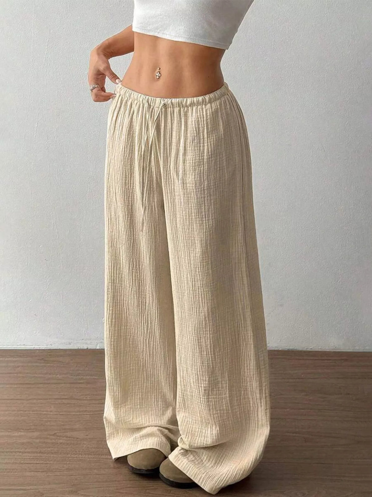Wide-leg Drawstring Pants (27)