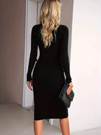 Ribbed Knit Scoop Neck Midi Dress (7)