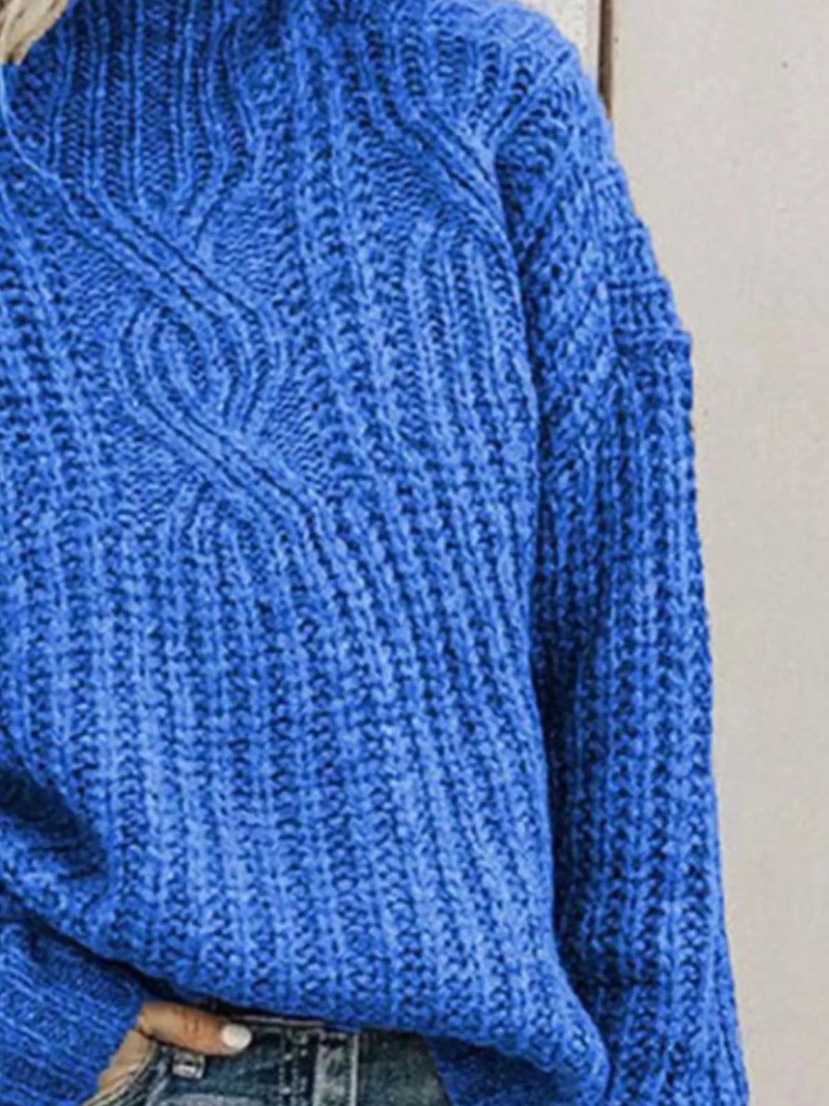 Turtleneck Long Sleeve Sweater (5)