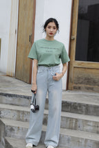 Letter Printed T-shirt White photo 1