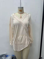 Drawstring Waffle Knit Hoodie (2)