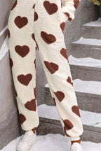 Fuzzy Heart Zip Up Hooded Lounge Jumpsuit (10)
