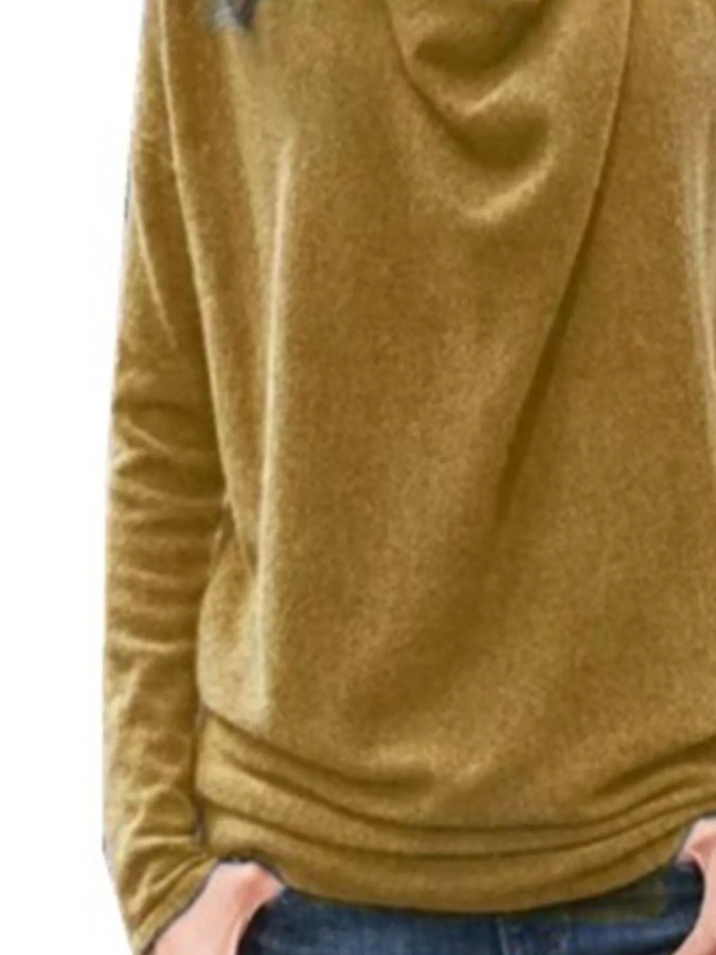 Full Size Cowl Neck Long Sleeve Top Plus (9)