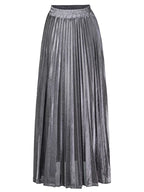 High-waisted Pleated Maxi Skirt (9)