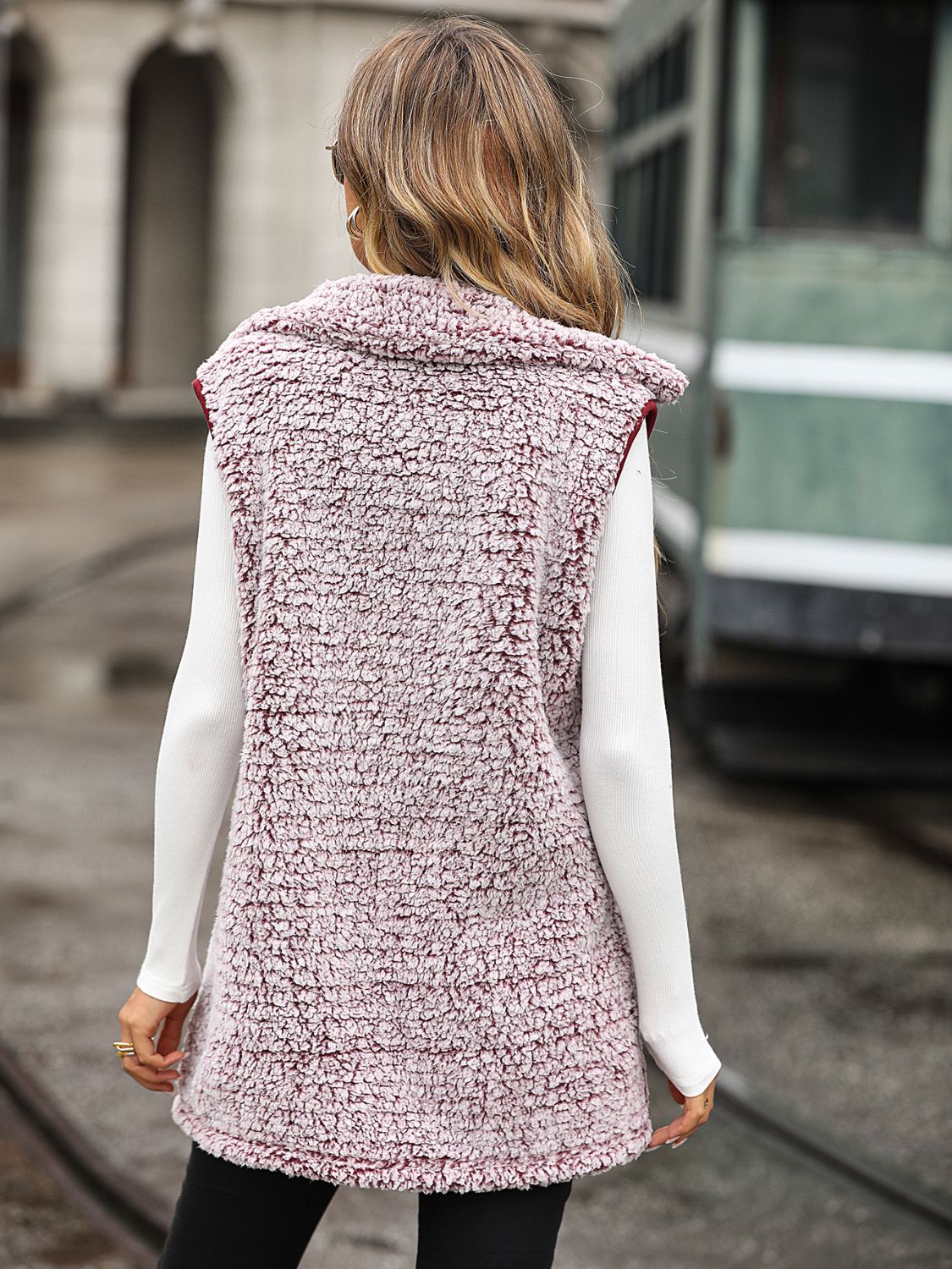 Full Size Button Down Collared Neck Vest (2)