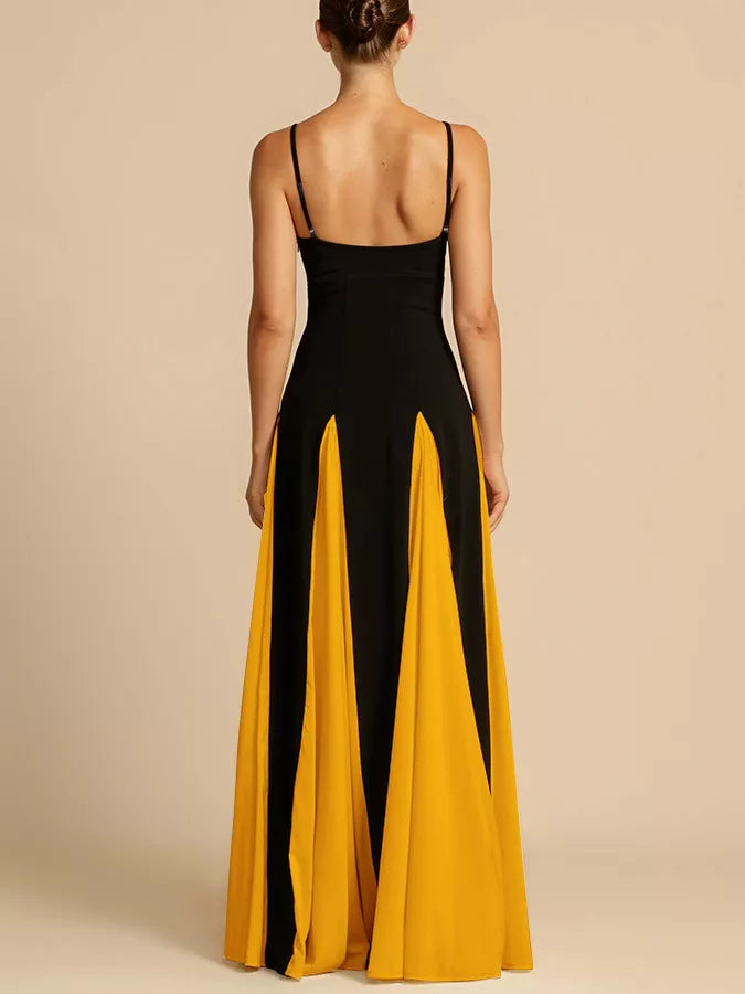 Two-tone Flowing Maxi Dress (12)