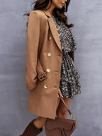 Double-breasted Belted Blazer Dress (3)