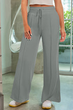 Drawstring Wide Leg Pants Pockets (22)