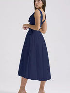 V-neck Sleeveless Midi Dress (19)