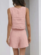 Square Neck Tank Shorts Set (23)