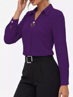 Long Sleeve Satin Blouse (45)