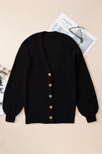 Chunky Knit Button-down Cardigan (25)