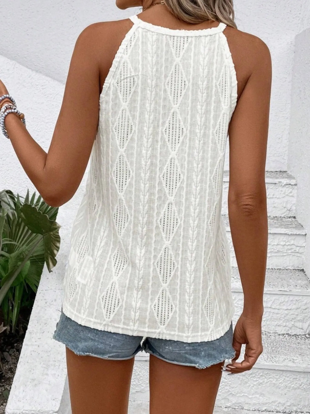 Textured Round Neck Tank (3)