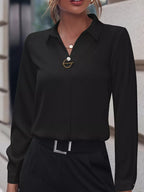 Long Sleeve Satin Blouse (7)